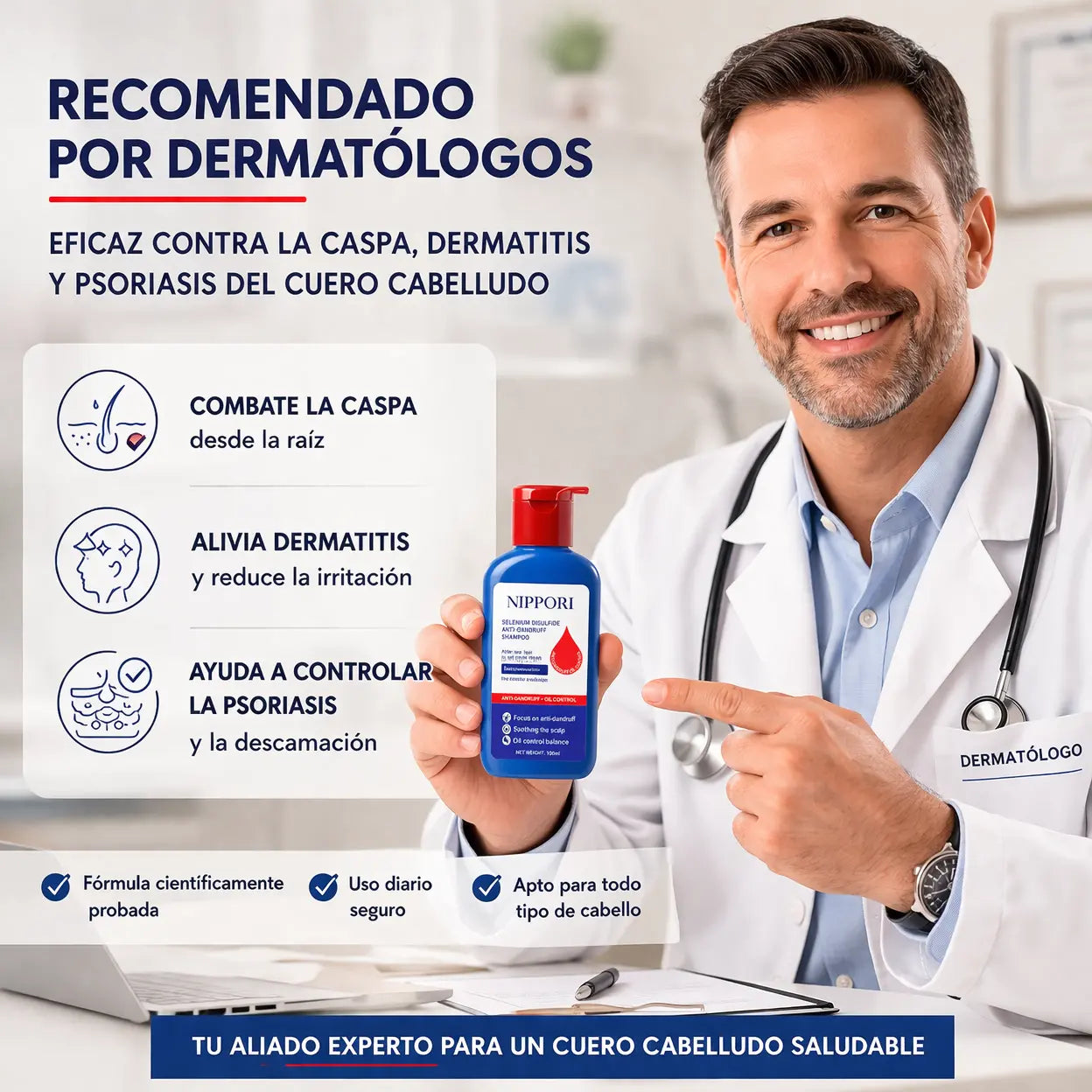 Shampoo Anticaspa Nippori® + ENVÍO GRATIS