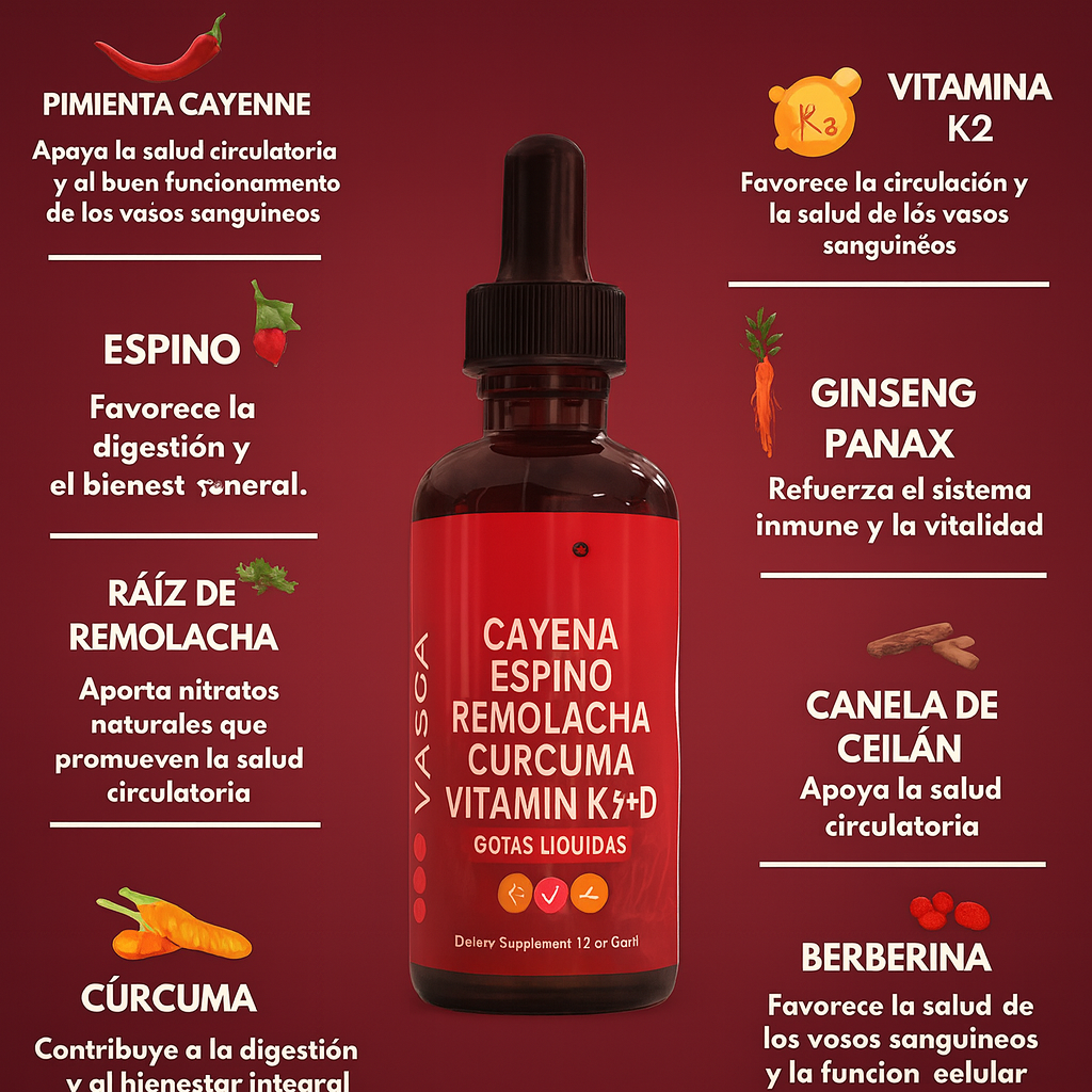 Gotas Cayenne Vascular Flow® + ENVIÓ GRATIS