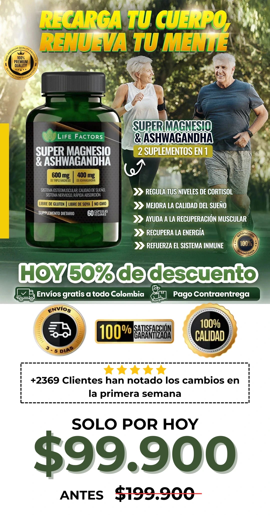 Super Magnesio y Ashwagandha