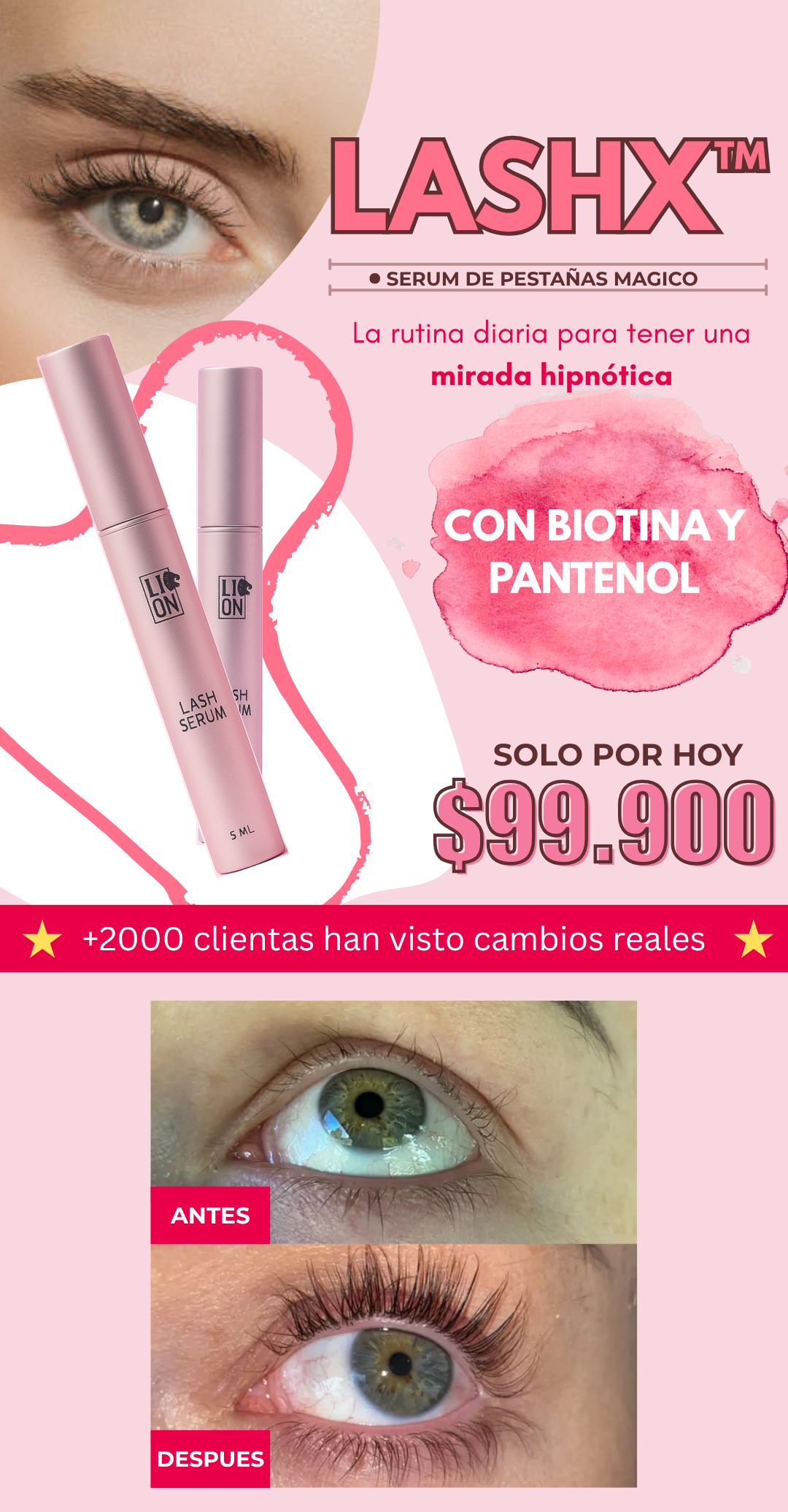 Serum Magico de pestañas LASHX™