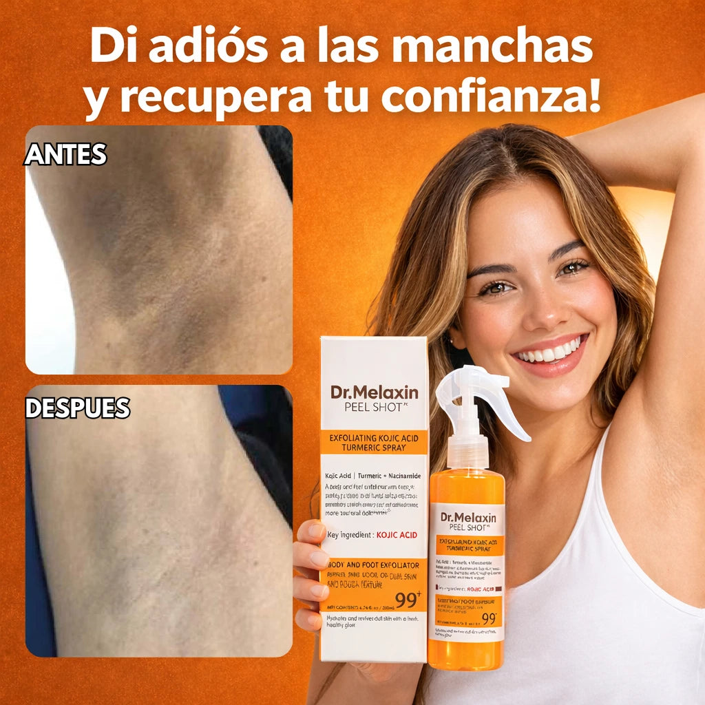 Dr Melaxin™: Tratamiento despigmentante a base de Cúrcuma en Spray
