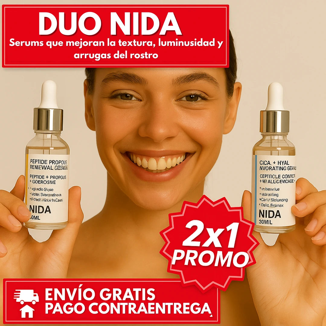 Oferta Especial 2x1: NIDA™ - Serum Rejuvenecedor Reafirmante Anti-Arrugas