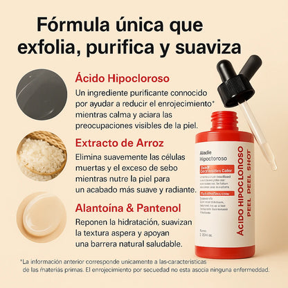 Hypochlorous Acid™: Exfoliante de Renovación Profunda que Aclara, Calma e Hidrata + Envío Gratis