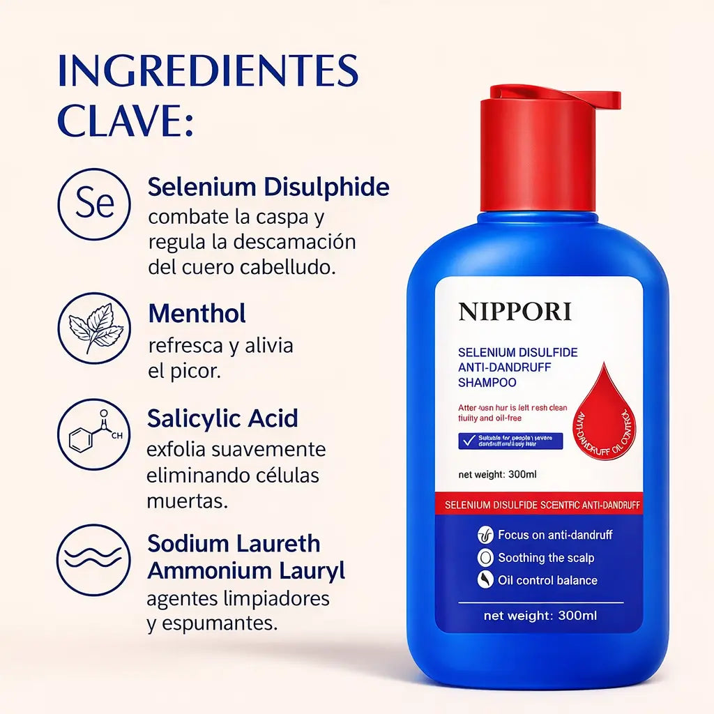 Shampoo Anticaspa Nippori® + ENVÍO GRATIS