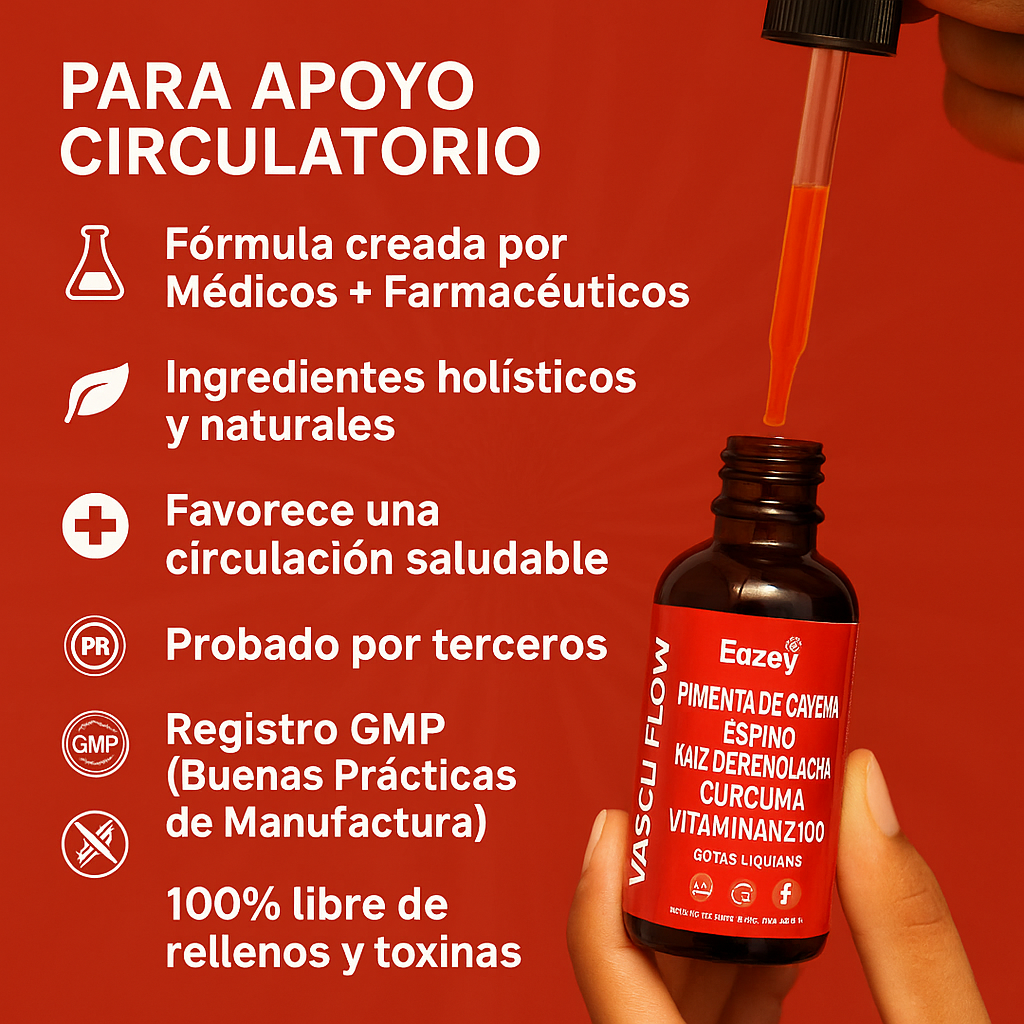 Gotas Cayenne Vascular Flow® + ENVIÓ GRATIS