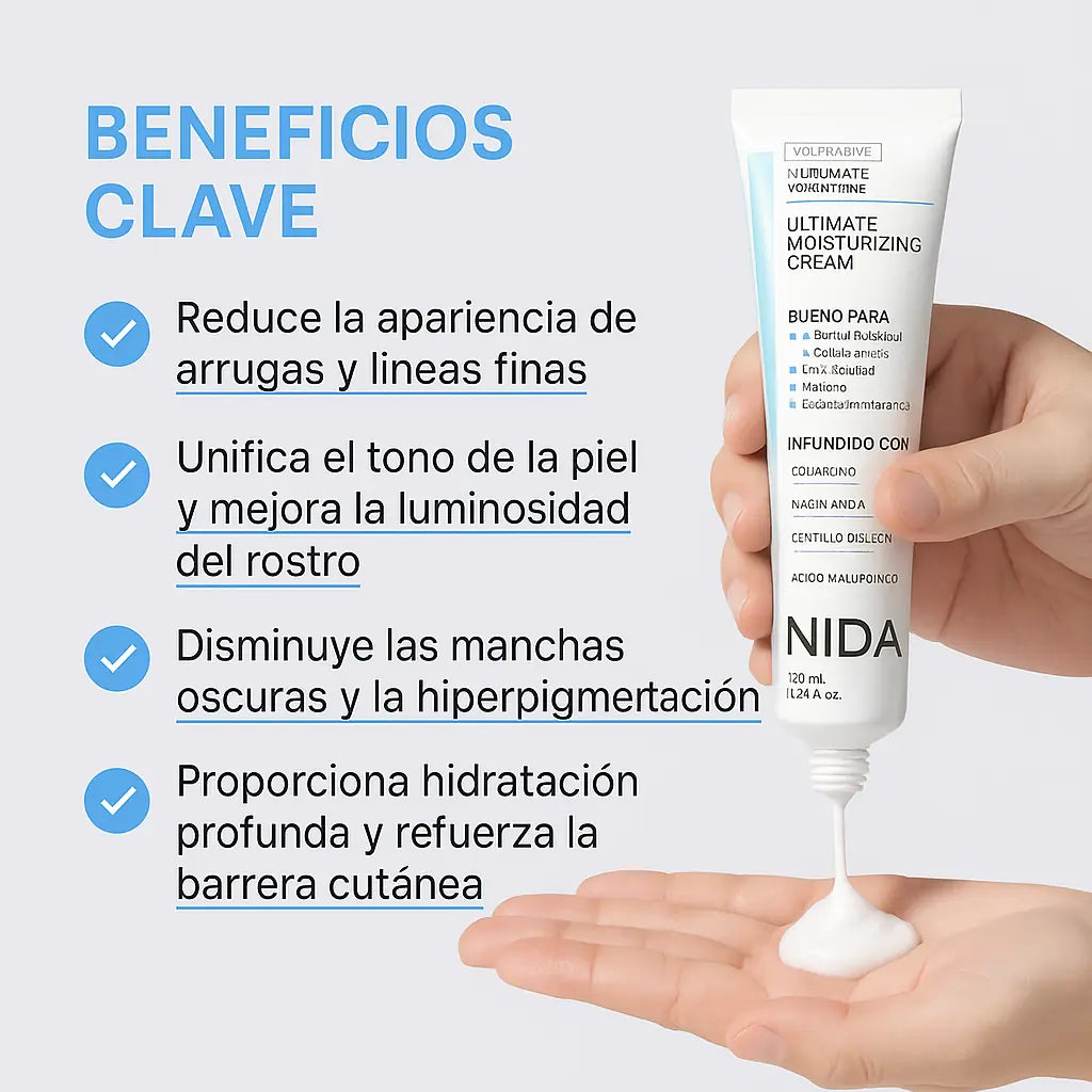 Crema hidratante rejuvenecedora NIDA 60ML