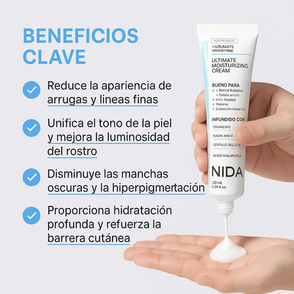 Crema hidratante rejuvenecedora NIDA 60ML