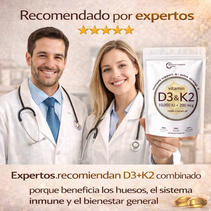 Vitamina D3 y K2 MI™:Suplemento para defensas bajas y cansancio constante