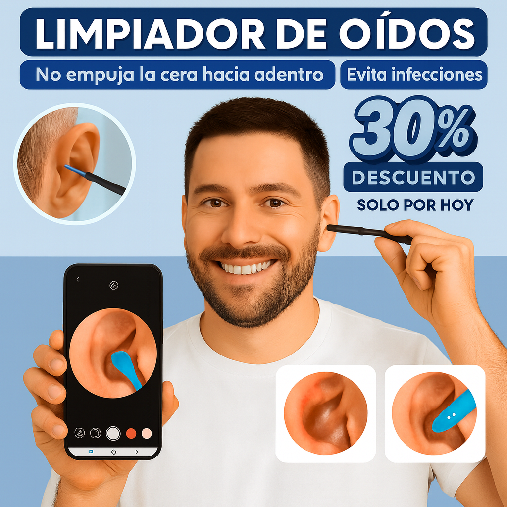 Limpiador de Oídos Inteligente HearCare™ Con Cámara