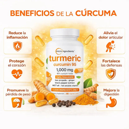 Capsulas de Curcuma ANTI INFLAMATORIAS®