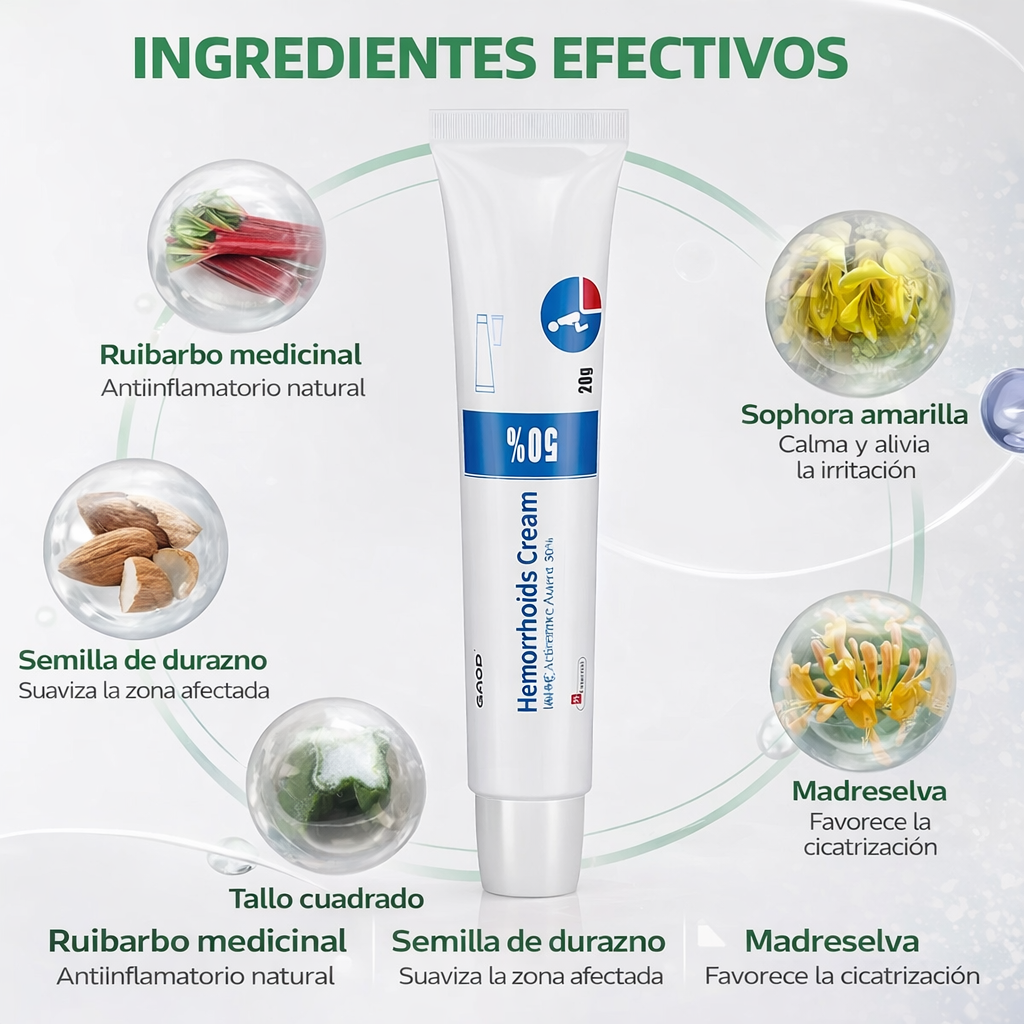 Crema Calmante para Hemorroides + ENVÍO GRATIS