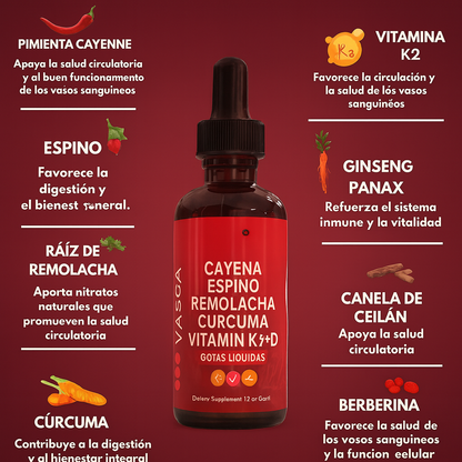 Gotas Cayenne Vascular Flow® + ENVIÓ GRATIS