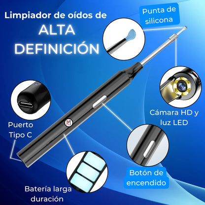 Limpiador de Oídos Inteligente HearCare™ Con Cámara