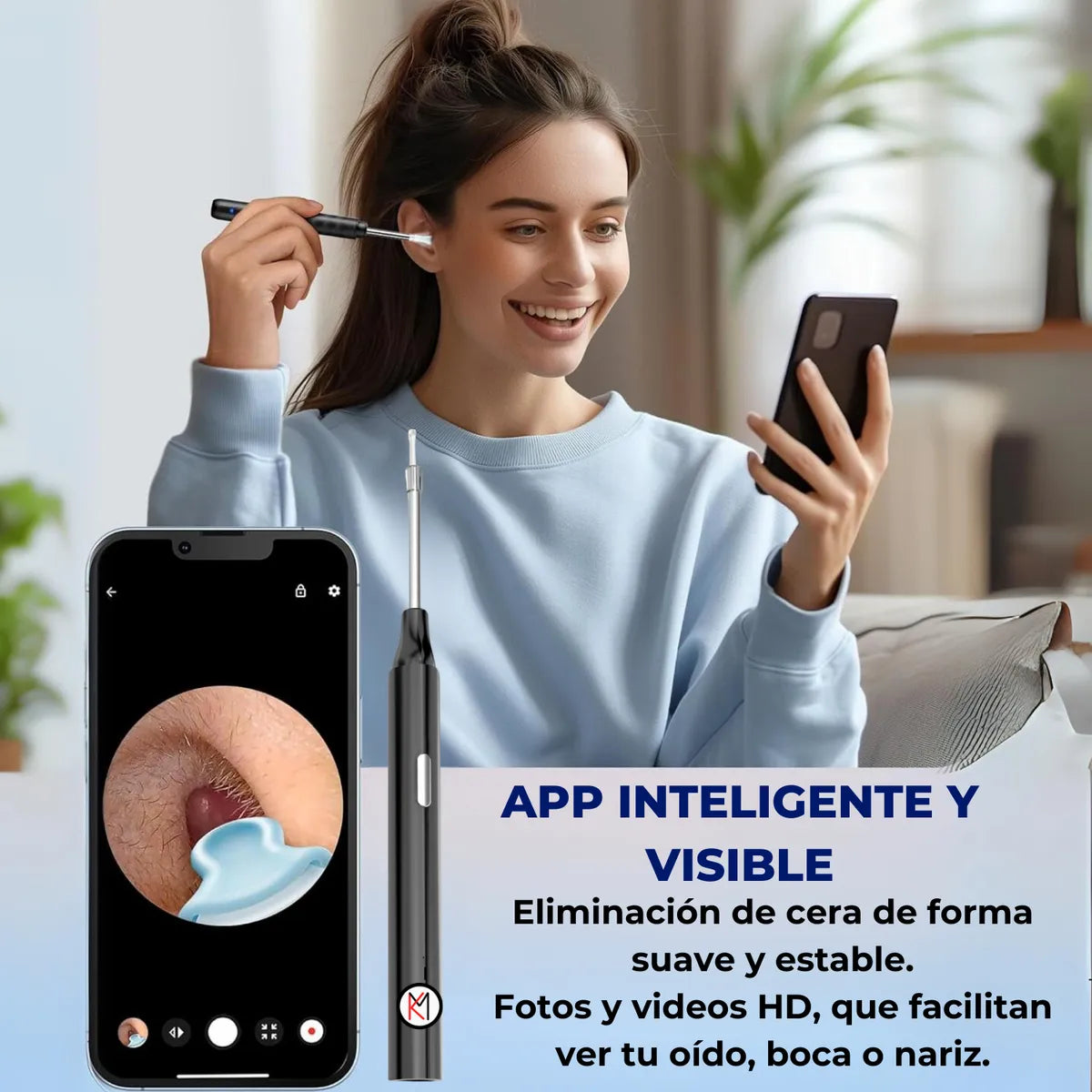 Limpiador de Oídos Inteligente HearCare™ Con Cámara