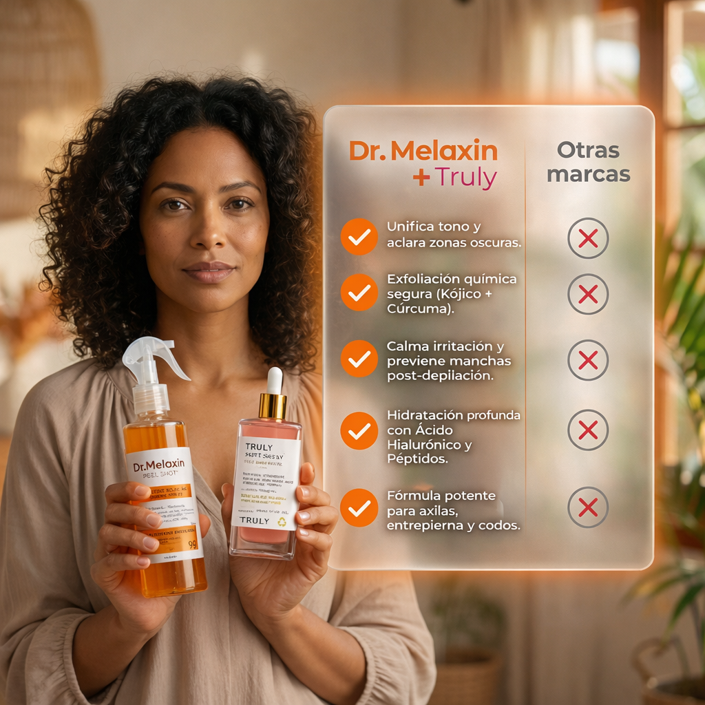 Tratamiento Despigmentante: Dr. Melaxin Peelshot + Aceite Truly After Shave®