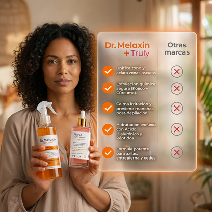 Tratamiento Despigmentante: Dr. Melaxin Peelshot + Aceite Truly After Shave®