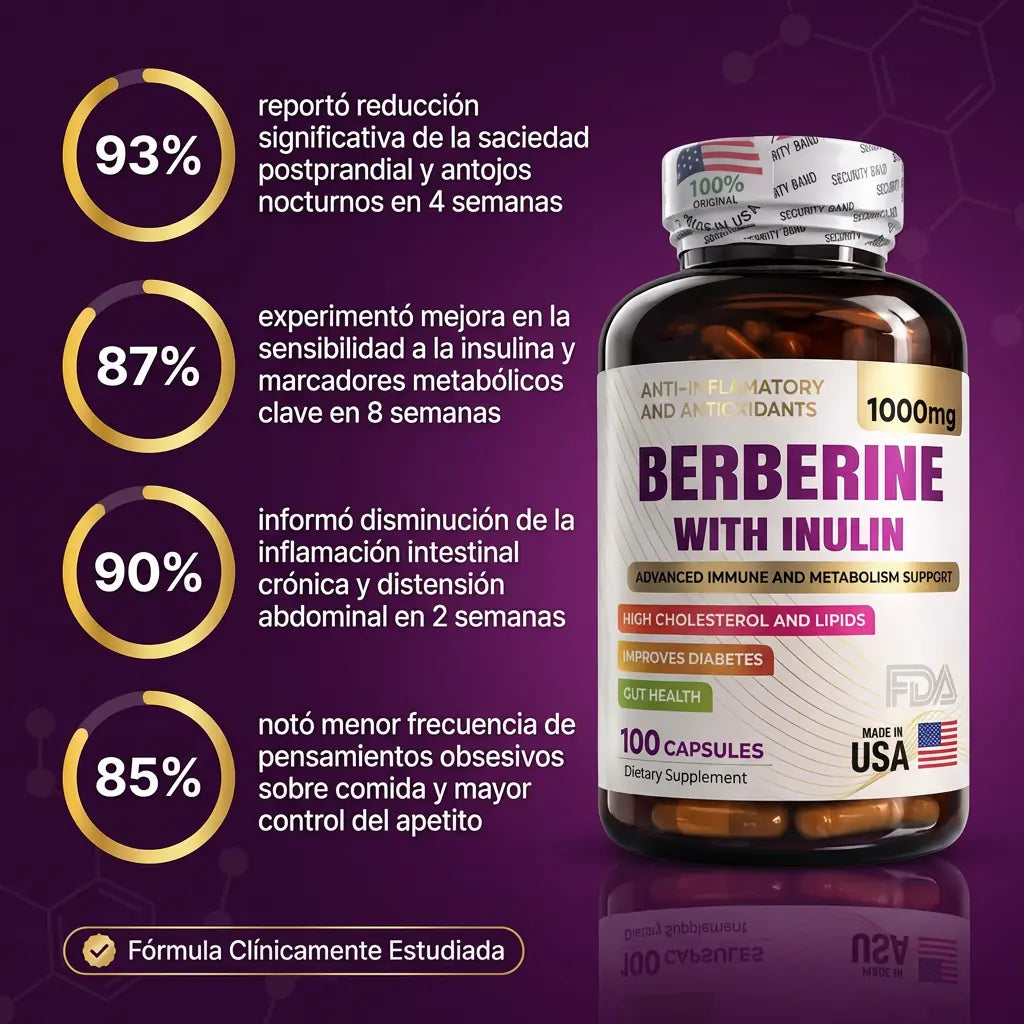 Berberina + Inulina: El Ozempic Natural