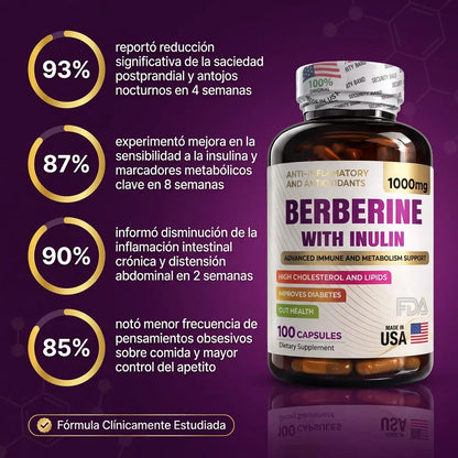 Berberina + Inulina: El Ozempic Natural